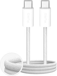 PURO Kabel Puro Fabrik 60W w oplocie USB-C - USB-C 3m - biały (PUCCC60WFABK43MTWHI) - vexio