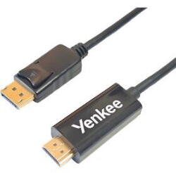 YENKEE Cablu HDMI - DisplayPort 4K/30Hz 2m - Puntea Perfectă Între Ecrane (YCH 415) (YCH 415)