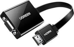 UGREEN CABLU video , "CM611" HDMI (T) la 1 x VGA (M) 1920x1080 la 60Hz, lungime 0.15m, negru (90813)