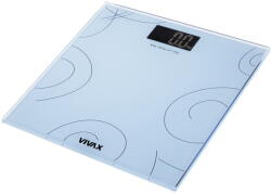 Vivax Cântar corporal digital 180 kg, Precizie 100g, Display LCD alb, Sticlă securizată, Ultra slim 30x30 cm, Pornire/Oprire automată, Albastru (3856005194117) Cantar baie