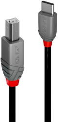 Lindy 36943 USB cable 3 m USB 2.0 USB C USB B Black (36943)
