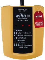 Wiha Tester de prize 45220, 230 V AC, dispozitiv de măsurare (galben/negru) (SB25561)
