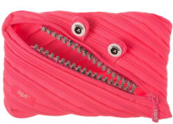 ZIPIT Penar cu fermoar, ZIPIT Grillz Monsters Jumbo - roz cu dinti argintii (ZP-141650) Penar