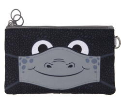 ZIPIT Penar dublu cu fermoar si masca material textil, ZIPIT Face-It Masks - negru (ZP-428646) Penar