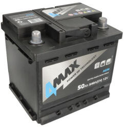 4MAX Start-Stop AGM 50Ah 540A right+ (BAT50/540R/AGM)