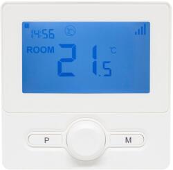 NEDIS Home by Somogyi Home THES25WWIFI vezeték nélküli szobatermosztát, smart, hordozható és falra szerelhető, Wi-Fi kapcsolat, programozható, ablaknyitás érzékelés, fehér Q7rf wifi