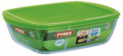 Pyrex Sütőtál 2, 7 liter hőálló üveg műanyag tetővel Pyrex 203134 (203134)