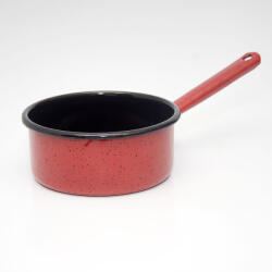  Nyeles lábas 16 cm piros zománcozott 115/16 (115/16)