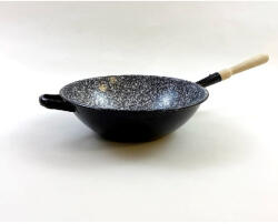 BestOn Wok serpenyő nyeles 30 cm zománcozott II. o. TEFWOKNY (TEFWOKNY)
