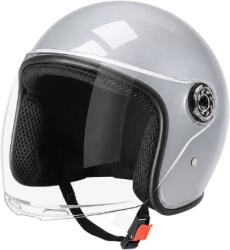 Fixato Casca moto/scuter unisex, cu vizor, marime universala 55-60cm, gri, FIXATO (casca-premium-gri)
