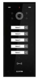 ELECTRA Videointerfon de exterior, 5 familii, montaj aparent, 4 fire, RFID, negru - Electra VPH. 05S03. ELBTL (VPH.05S03.ELBTL)