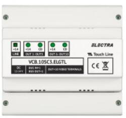 ELECTRA Doza derivatie video Touch Line, 10 familii, conector cu surub, montaj aparent/sina DIN - Electra VCB. 10SC3. ELGTL (VCB.10SC3.ELGTL)