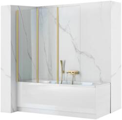 Rea Panou Pentru Cada Pliabil Rea Agat-3 120 Brush Gold (REA-W2501)