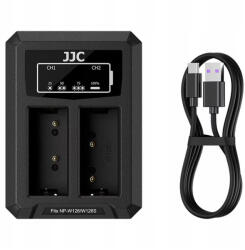 JJC DCH-W126TC USB dupla akkumulátor töltő Fujifilm NP W126-hoz (DCH-W126TC)