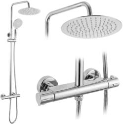 Rea Set De Duș Fără Pipă Cu Termostat Rea Lungo Chrome (REA-P6735)