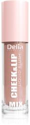 Delia Cosmetics Mix&Match Cheek & Lip Liquid Blush folyékony arcpirosító az arcra és a szájra árnyalat 01 4 ml