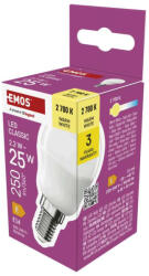 EMOS EMOS ZQ1E01, CLS Mini Globe LED-izzó / E14 / 2, 2 W (25 W) / 250 lm / meleg fehér (ZQ1E01)