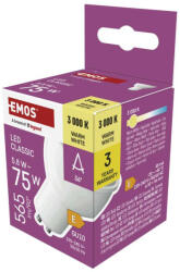 EMOS EMOS ZQ8E32N, LED izzó Classic MR16 fehér/ GU10 / 5, 8 W (75 W) / 565 lm / Meleg fehér (ZQ8E32N)