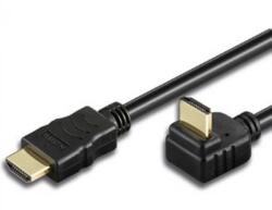 TECHLY Cablu HDMI tata - HDMI tata, inclinat, High Speed, 5M, Ultra HD 4K, Techly ICOC HDMI-LE-050, Negru (ICOCHDMI-LE-050)