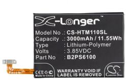 Cameron Sino Li-Polymer akku 3.85V/3000mAh, HTC 35H00256-00 kompatibilis, FEKETE (CS-HTM110SL)