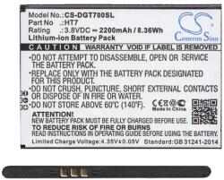 Cameron Sino Homtom HT7 CAMERON SINO Li-Ion akku 3.8V/2200mAh Doogee HT7 kompatibilis FEKETE (CS-DGT700SL)