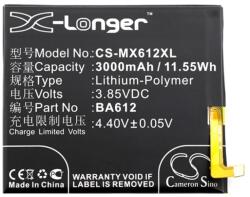 Cameron Sino Li-Polymer akku 3.85V/3000mAh, Meizu BA612 kompatibilis, FEKETE (CS-MX612XL)