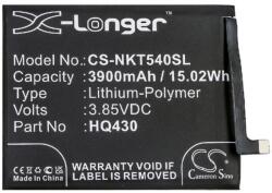 Cameron Sino Nokia 5.4 CAMERON SINO Li-Polymer akku 3.85V/3900mAh Nokia HQ430 kompatibilis FEKETE (CS-NKT540SL)