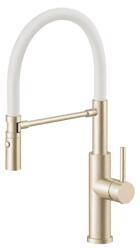 Ruvetti Miku baterie bucătărie pe picior alb-aur/aur vechi 1012PVD-CHWH (1012PVDCHWH)