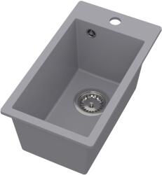 Ruvetti Pino chiuvetă din granit 50x28 cm gri/grafit/onix 3001PI_GR35_W (3001PIGR35W) Chiuveta