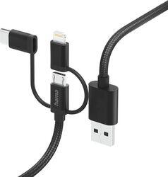 Hama Cab. inc. 3in1, USBA-mU/C/L1.5m, n (4047443486141)