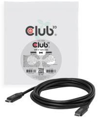 Club 3D Cablu Club 3D - CAC-2506 (USB-C, PD3.1 240 W, fără date, 4K 60 Hz, negru, M/M, 2 m) (CAC-2506)