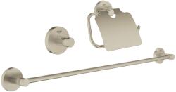 GROHE Set accesorii baie Grohe 40775EN1, Essentials Guest, 3 piese, fixare ascunsa, mat, nickel (40775EN1)