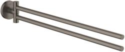 GROHE Bara prosop dubla Grohe 41183AL0, Start, aparenta, 440 mm, pivotanat, metal, mat, grafit (41183AL0)