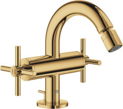 GROHE Baterie bideu Atrio Grohe 24027GL3, 3 8 , 167 mm, dubla comanda, ventil cu tija, lucios, auriu (24027GL3)