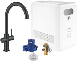 GROHE Baterie bucatarie Grohe 31323KS2, Blue Professional, inalta, tip C, filtrare, apa carbogazoasa, include racitor, mat (31323KS2)