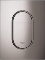 Grohe Placa de actionare Grohe 37624A00, Arena Cosmopolitan, marimea S, dubla, 130 x 172 mm, verticala, lucios, grafit (37624A00)