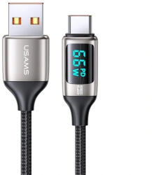 USAMS SJ544 F USB-Type-C adatkábel, gyorstöltő (SJ544_F)