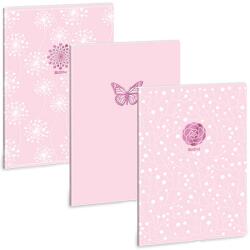 Ars Una Ars Una: Soft Touch Pink Spring extra kapcsos négyzethálós füzet A/4 (53122421)