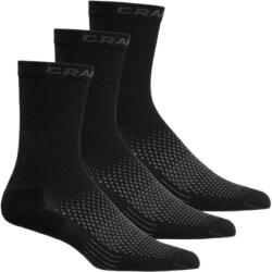 Craft Șosete Core Dry High 3-pack Black EUR 37-39