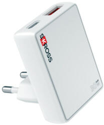 SKROSS Ultravékony hálózati gyorstöltő EU ( USB-A, USB-C ) (SLIMEUROPE)