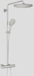 GROHE Sistem de dus, cu baterie termostatata, 310 mm, 1 functie, crom mat (Supersteel), Grohe Rainshower SmartActive 310, 26836DC0 26836DC0 (26836DC0)