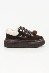 KARL LAGERFELD Kreeper sneakers pentru femei din piele întoarsă 9BY2-OBDUMR_89X