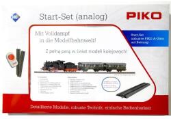 PIKO Piko: 97933 Set starter - Locomotivă cu abur cu tender cu vagoane de pasager și șine (97933) Trenulet