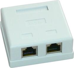 EMTEX Priza FTP dubla aplicata cat. 5e - EMTEX, "EMT-FTP5E-2P-PT (L1-EMT-FTP5E-2P-PT)