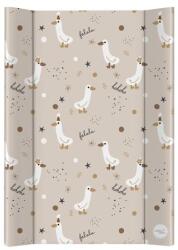 CEBA BABY Salteluță de înfășat cu 2 margini și placă solidă (50x70) Basic Crazy Ducks (AGSAGS-216-000-832) Saltea de infasat