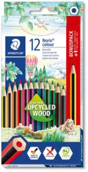 STAEDTLER Noris Colour színes ceruza készlet, 12+1 db, hatszögletű, csúszásmentes puha felület, magas törésszilárdság, újrahasznosított fa