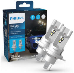 Philips H4 18W Ultinon Pro6000 HL Boost Gen3 +450% LED 5800K 11342U60B3X2 StVZO engedély KIBONTOTT/BESZERELT