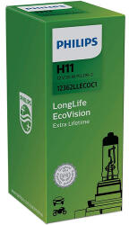 Philips H11 LongLife EcoVision H11 halogén izzó 12362LLECOC1 DOBOZ SÉRÜLT