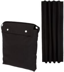 Amazon Basics hordozható sötétítő függöny ablakra tapadókorongokkal, 198 x 127 cm, fekete, 1 db