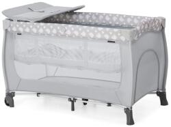Hauck Sleep N Play Centre utazóágy szett 7 részes, újszülött betéttel, pelenkázólappal, kerekekkel, 15 kg-ig, Teddy Szürke